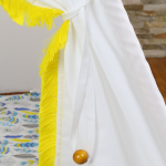 drewniana kulka z pętelką do otwierania teepee