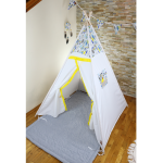 otwarty namiot tipi dla dzieci z matą od strony velvetu