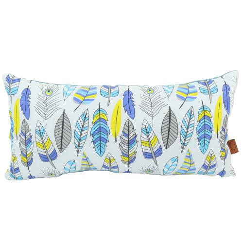 poduszka prostokątna w indiańskie piórka