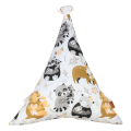 poduszka trójkątna zwierzęta strona z bawełny