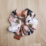 Gumka scrunchie do włosów kwiaty vintage