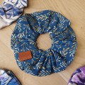 gumka scrunchie ozdobna do włosów złoty ocean
