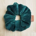 gumka do włosów scrunchie butelkowa zieleń
