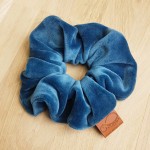 Gumka scrunchie do włosów welur velvet szmaragdowy