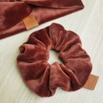 gumka scrunchie ruda ceglasta