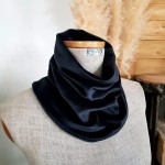 Komin na szyję velvet welur czarny