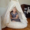 duża poducha na podłogę siedzisko