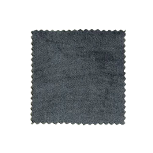 próbka welur ciemny szary popiel nie wchłania wody oraz posiada zwiększoną odporność na zadrapania od zwierzęcych pazurków - przetestuj przed zakupem mebli i dodatków dla dzieci